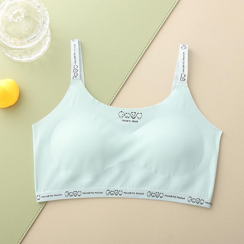 Girls' underwear development period small vest primary school girls' children's bra one-two stage thin one-piece without steel ring