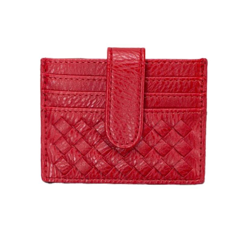 Kleine und exquisite Multi-Kartentasche, handgewebte, modische, einfache, ultradünne Geldbörse für Damen