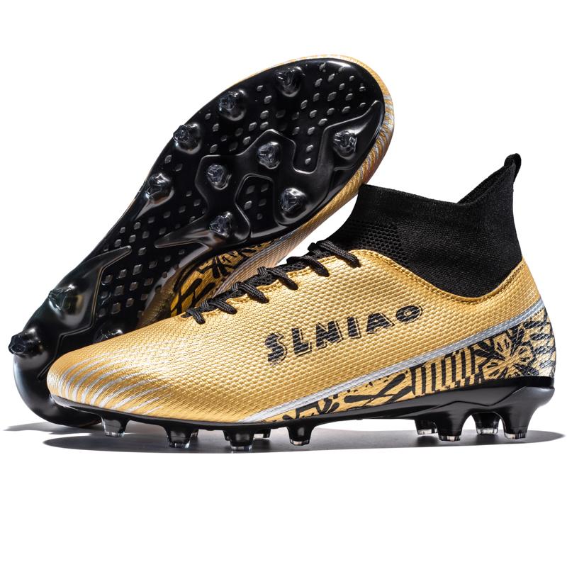 Football Shoes   Men's Large-scale Football Shoes Long Nail Anti-slip and Wear-resistant TPR Artificial Corthop Outdoor Children's Football Shoes