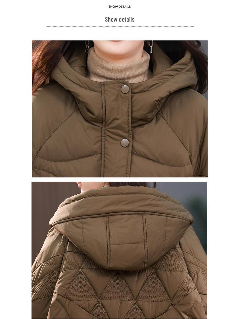 Women's Winter Short Down Jacket 2024 - New Popular Style, Petite Mom Thickened Warm White Duck Down Coat