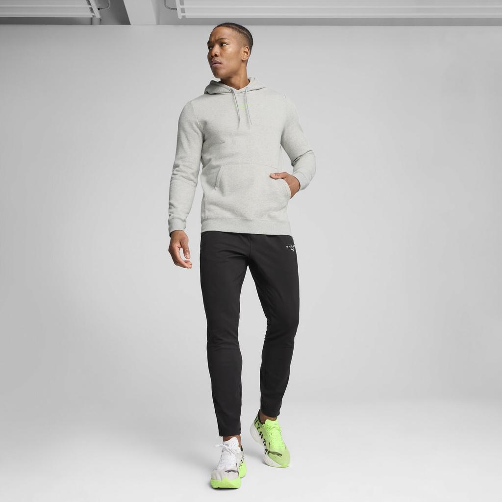 Puma X HYROX M Mikina s kapucí Heavyweight pro světle šedou melírovanou pro trénink a cvičení v posilovně (526896) Muži, Jaro/Léto 2025, (04),