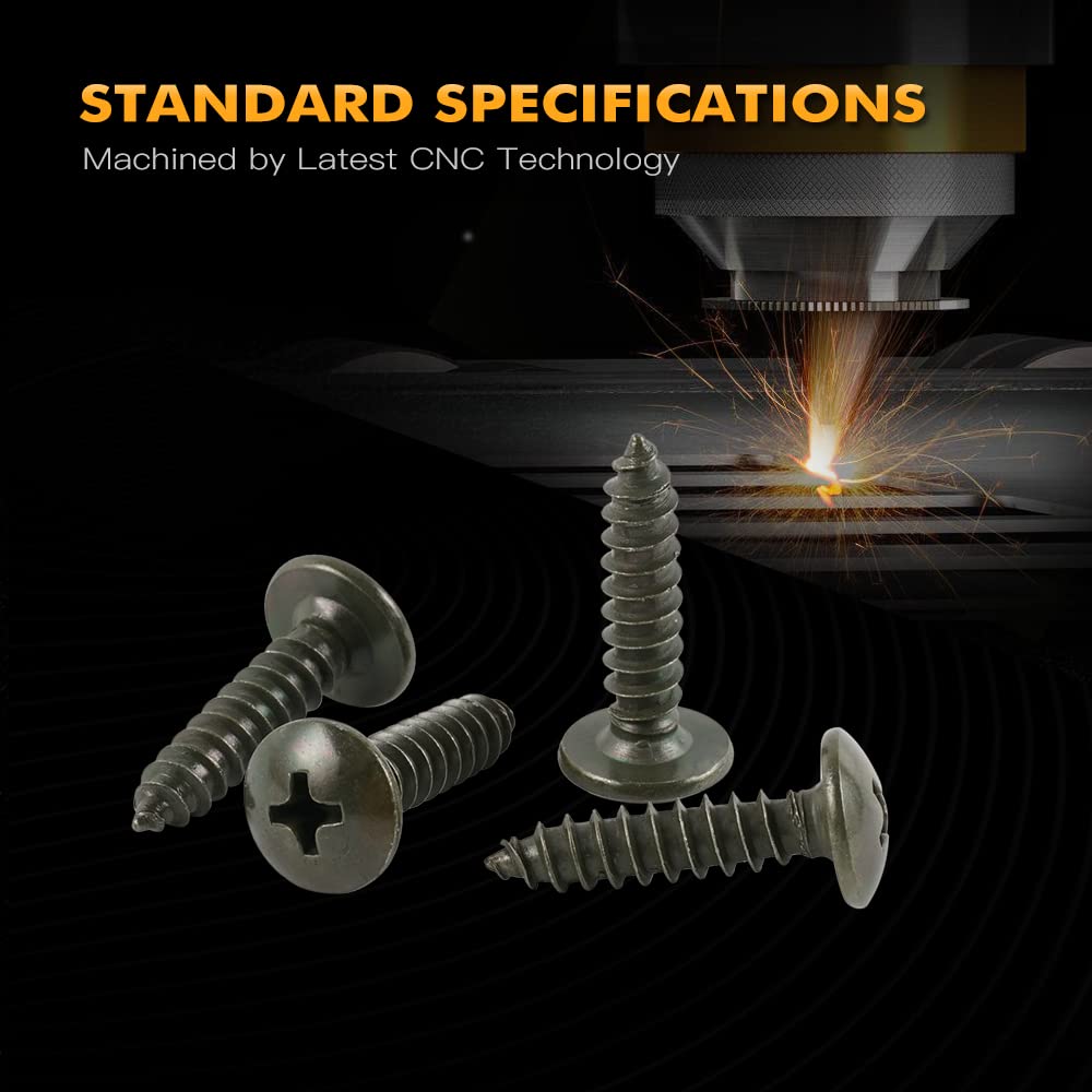 NICECNC 177PCS M5 M6 Fairing Bolts Kit Fastener Clips Screw Stainless Steel Sports Car Housing Screw Kit Compatible with Kawasaki, Fairing Bolts Kit