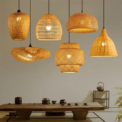Bamboo Woven Pendant Light: Zen-Style Lamp for Restaurants, Tea Rooms, Hotels, and Homestays