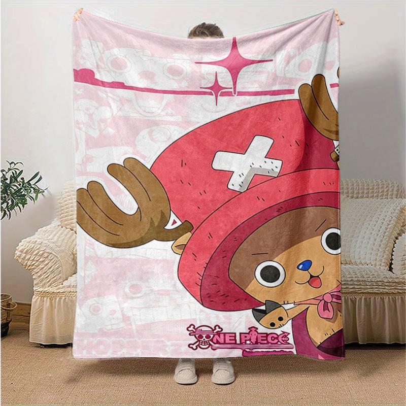 1pc Happy Adventure Friends Soft Throw Blanket Flannel All Season Light Weight Living Room/Bedroom Warm Blanket. M727016