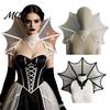 Elegant Gothic Fashion Accessory Stand Up Vampire Collar, Victorian Shoulder Cape, Women's Adjustable Cosplay Neck Ruffle Collar for Halloween