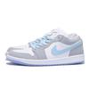 Jordan Air Jordan 1 Slip Resistant Abrasion Resistant Low top Vintage Basketball Shoes Women's Light Gray DC0774-105(Team59-)