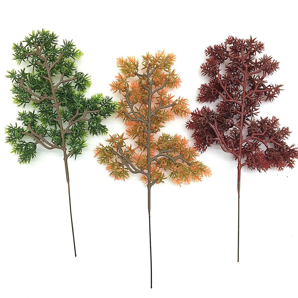 Artificial Pine Needles Branches Bendable Simulation Pine Leaves Stem for Garden Wedding Home Outdoors Decorations