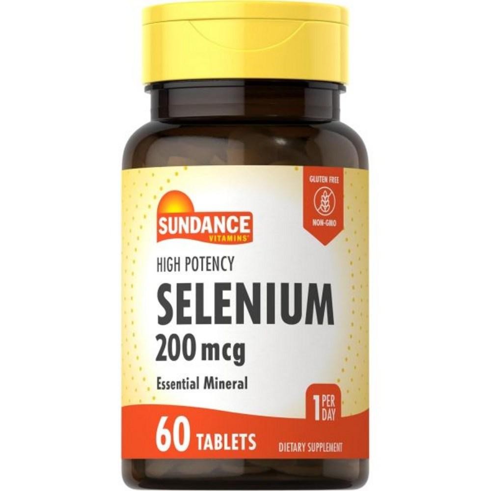 Sundance Selenium 200 Microgram Supplement 60 Tablets High-Potency Formula