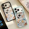 Animal Design Transparent Phone Case for iPhone 13/14/15/16/17 Pro Max - Full Coverage for Women