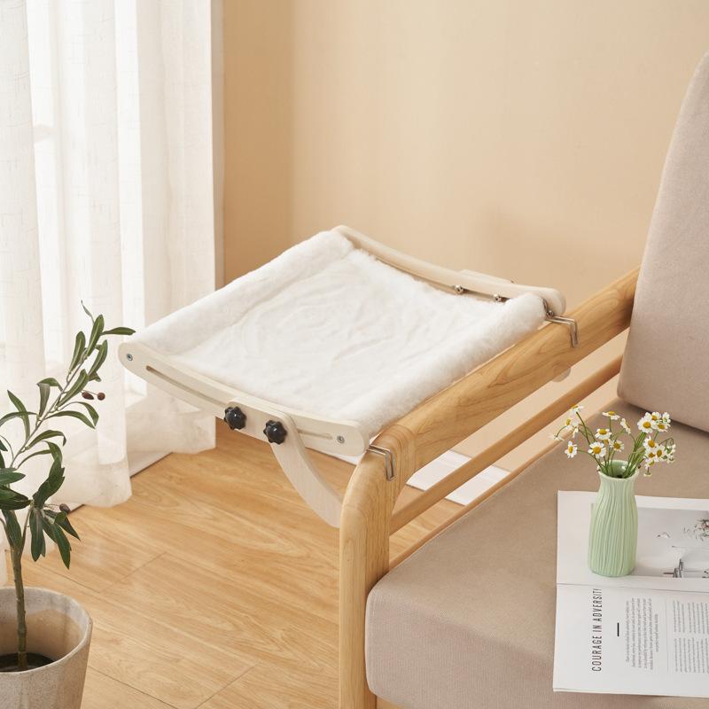 Holz Haustier Katze Fensterbett Hängematte Katze Heizkörperbett Katze Fensterplatz Für Wohnungskatzen Verstellbar Hält Bis Zu 18kg Wird Für Fenster Verwendet