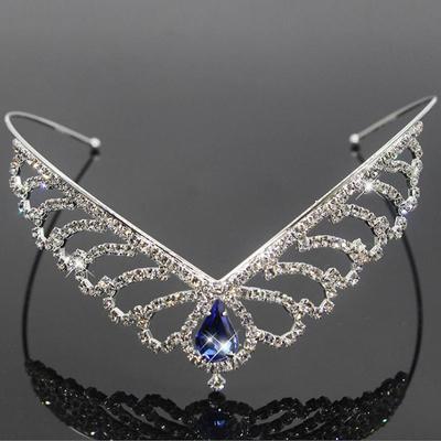 Birthday Crown Headband Bridal Party Rhinestones Hair Accessories Headband Wedding Dress Crown Bridal Crown
