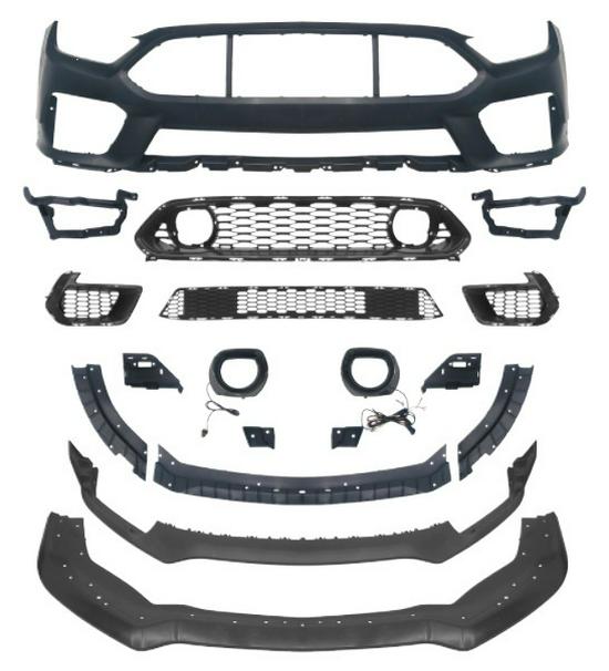 Compatible Front & Rear Bumper, Hood, and Fender for Ford Mustang GT500 Upgrade (2015-2023 Models)