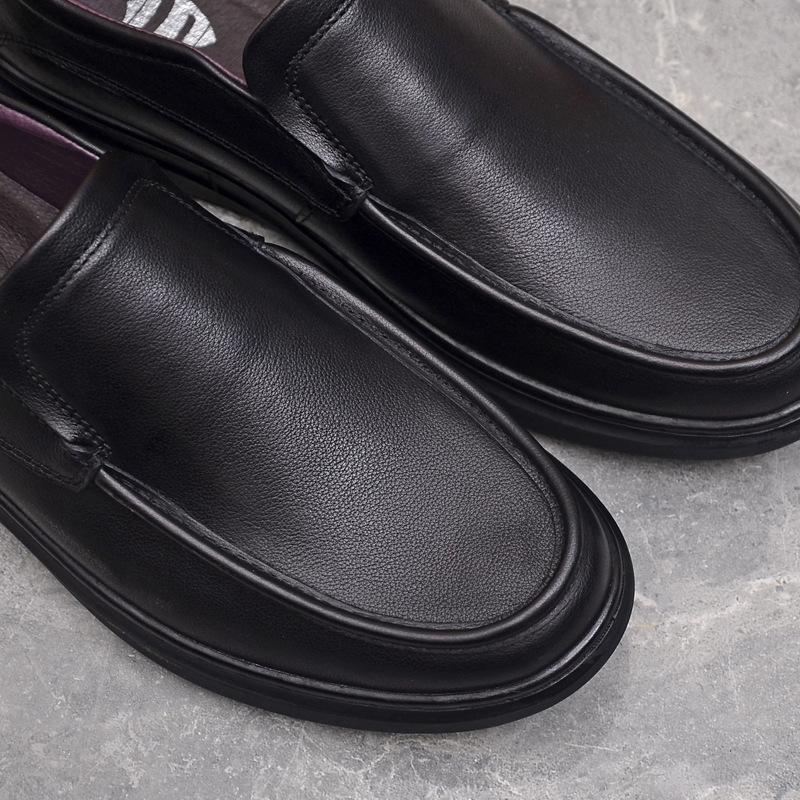 Top Layer Cowhide Casual Leather Shoes Comfortable Soft Leather Soft Sole Driving Shoes Men's Shoes