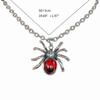 Fashion Crystal Spider Pendant Necklace Y2K Metal Chain Statement Choker Necklace for Women Men Club Punk Jewelry