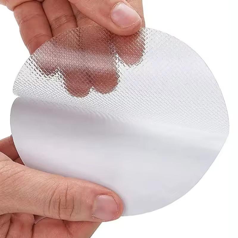 20PCS 10cm/3.93in Bathroom Slip Transparent Non-Slip Tape Anti-Slip Strips Shower Stickers Round Shaped Antiskid Sticker