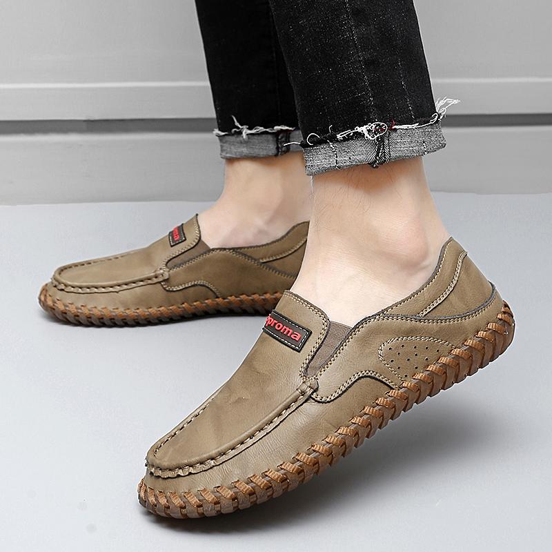Handmade Men Casual Shoes Loafers Comfortable Leather Shoes Men Driving Shoes Moccasins Men Shoes
