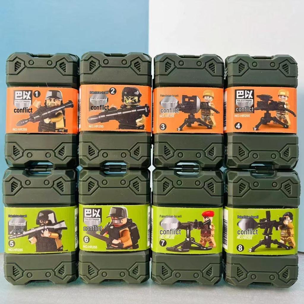 SWAT Assault Team Minifigure Set: Military Building Blocks Compatible with LEGO - Includes Soldiers, Weapons, and Sand Table for Kids.