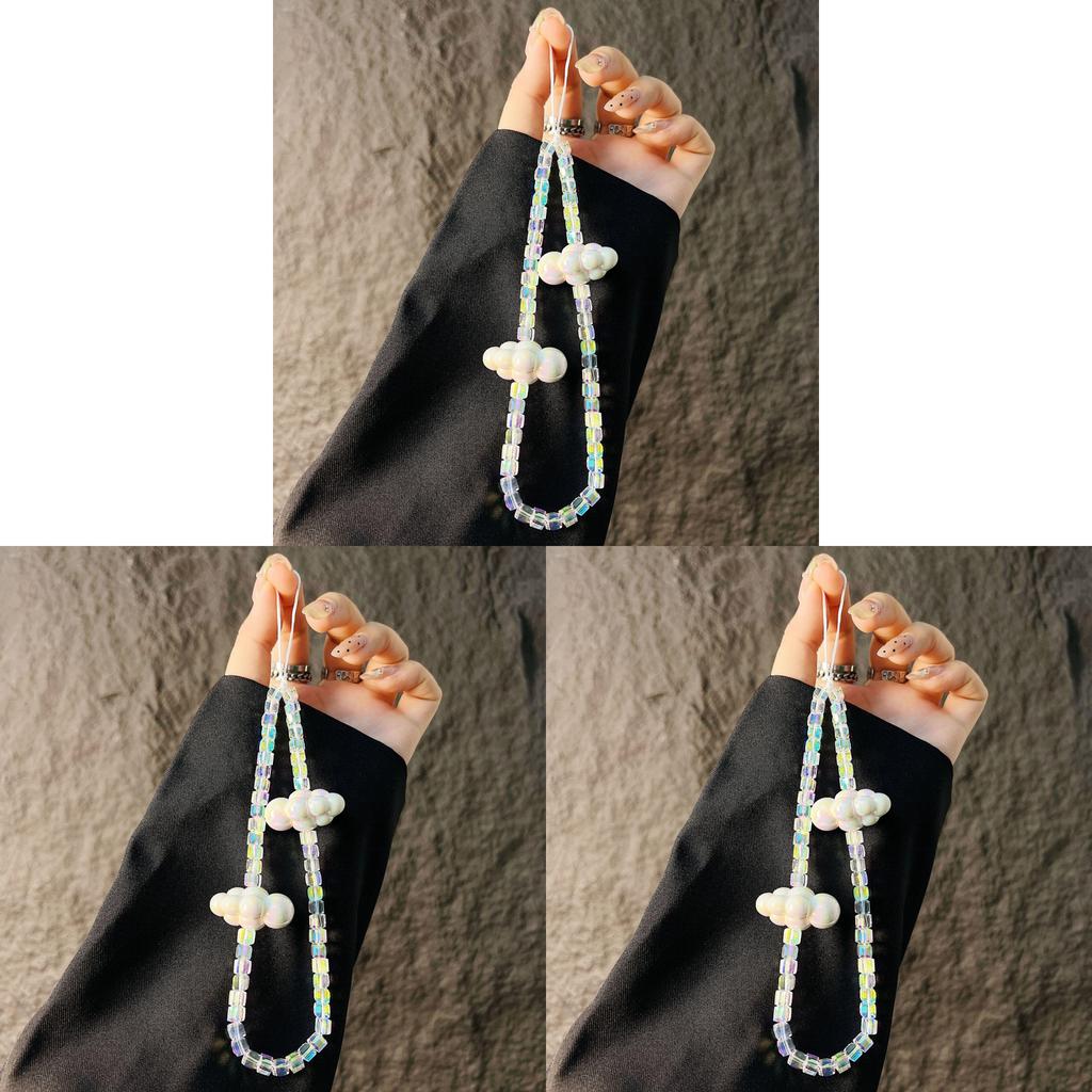 Colorful Cloud Square Phone Lanyard With Handmade Pvc Material For Women And Men