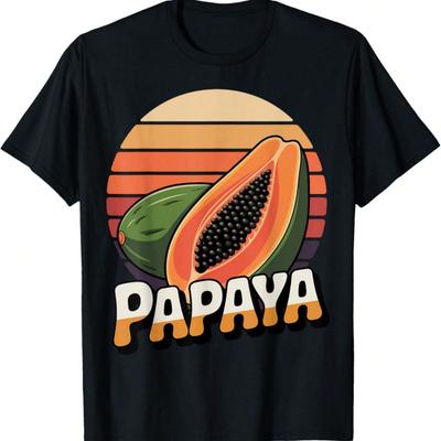 T-shirt Rétro Papaye N'a Rien Fait de Mal Amoureux de Fruits Papaye Vintage