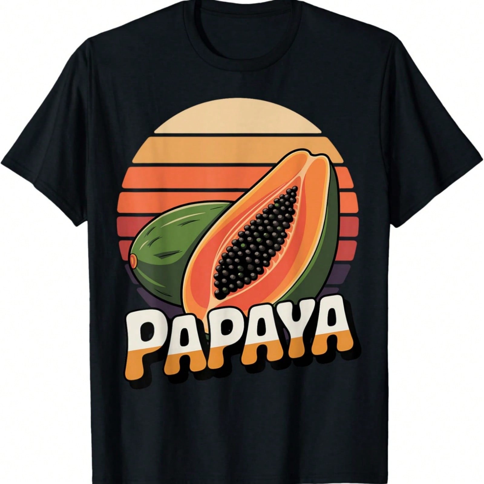 Retro Papaya Did Nothing Wrong Vintage Papaya Fruit Lover T-Shirt S разноцветный