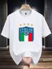 Italy Graphic PrintT-shirt - Casual & Versatile Summer Tee with Star Design