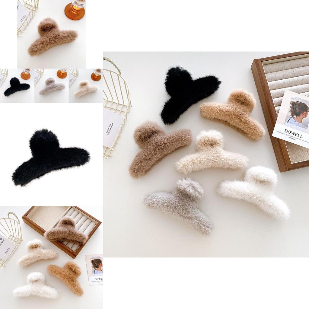 Luxurious Plush Hair Claw Clip For Effortless Chic Hairstyles In Multiple Colors