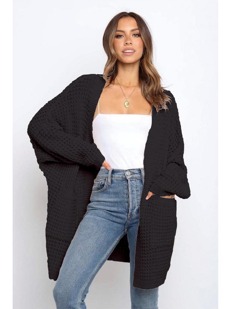 2025 Bestseller Women's Plus Size Knitted Cardigan Coat