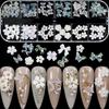 Accessories Multi Shaped White Flower Nail Art Charms Jelly Bear Shape Nail Art Rhinestones Kit