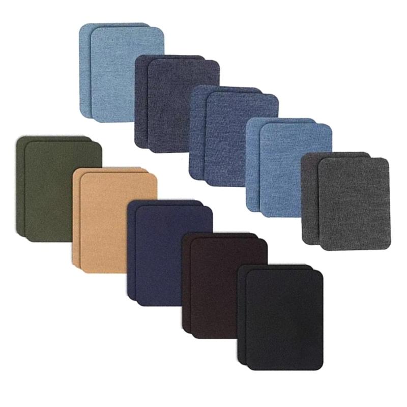 20/24 Pcs/Set Jeans Patches Iron-On Patches Self-Adhesive Patches for Clothing Dropshipping