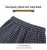 Zhengzhou Women's High Waist Retro Plaid Pants: Autumn/Winter Loose Slim Fit, Straight/Wide Leg, Fleece 2697.