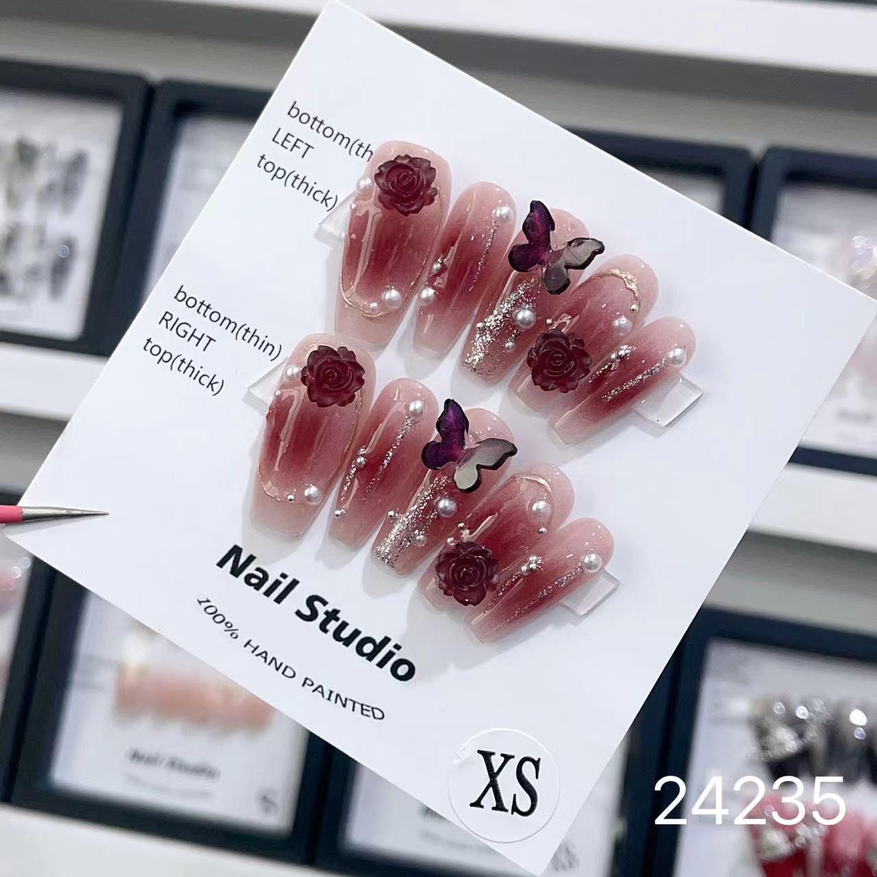 

Осенне-зимняя коллекция носимого нейл-арта ручной работы: Длинные и короткие стили