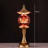 Home Decoration, Alloy Crystal Ball LED Seven Color Lotus Lamp, Buddha Offering Lamp, Meditation, Buddha Tools and Supplies
