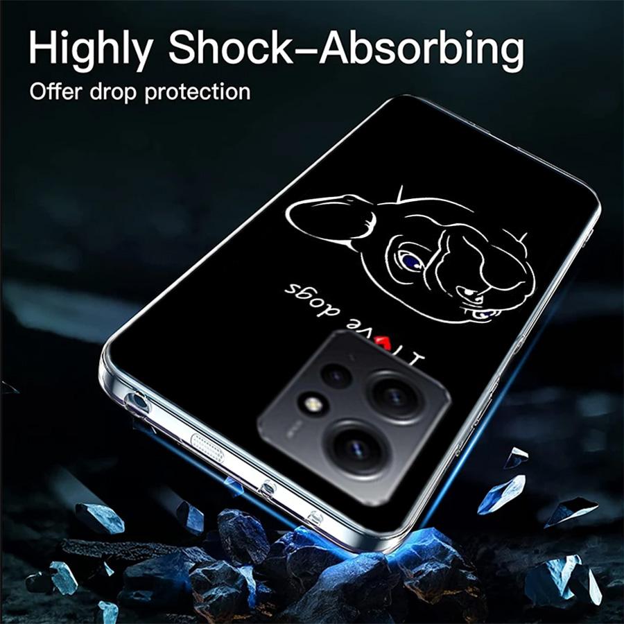 French Bulldog Black White Phone Case For Redmi Note 13 5G 14 Pro Plus Redmi 12 12C 13C 14C 10 10A 10C 9 9C 9T 9A 8 8A K70 Pro T