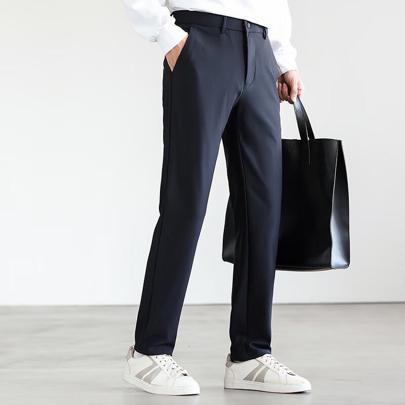 

FAPAI Men s Stretch Waist Straight Leg Dress Pants 40