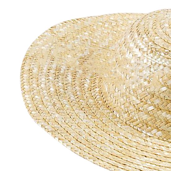 Cappello di Paglia Traspirante a Tesa Larga Comodo Anti-UV Protezione Solare Cappello Parasole per Pesca