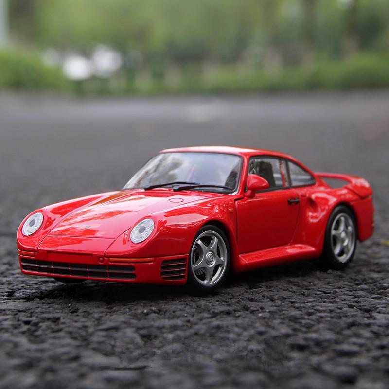 WELLY 1/24 1964 Porsche 911 Alloy Scale Car Model Diecast Metal Miniature Model Car Static Collection Children Toy Car Vehicle