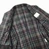 Sanyo Shokai Vintage Burberrys Skirt Suit Blazer Women's 9AR Purple Check Pattern Set Up(USED)