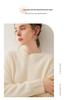 Women's Cashmere Drop Shoulder Sweater - 2025 Autumn/Winter Collection, Thickened Loose Fit, Low Round Neck Pullover.