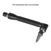 90 Degree Angle L Shaped Wrench 1/4 Inch Hex Shank Socket Wrench Adapter  Mechanical Repair