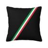 Custom Italy Flag Italian Map Nordic Throw Pillow Covers Patriotic Pride Cushions Cover For Sofa