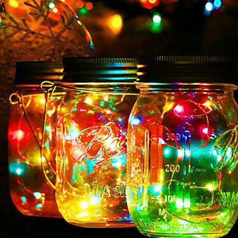 Enchanting 10led Outdoor And Indoor Solar Mason Jar Light Lids For Beautiful Weddings