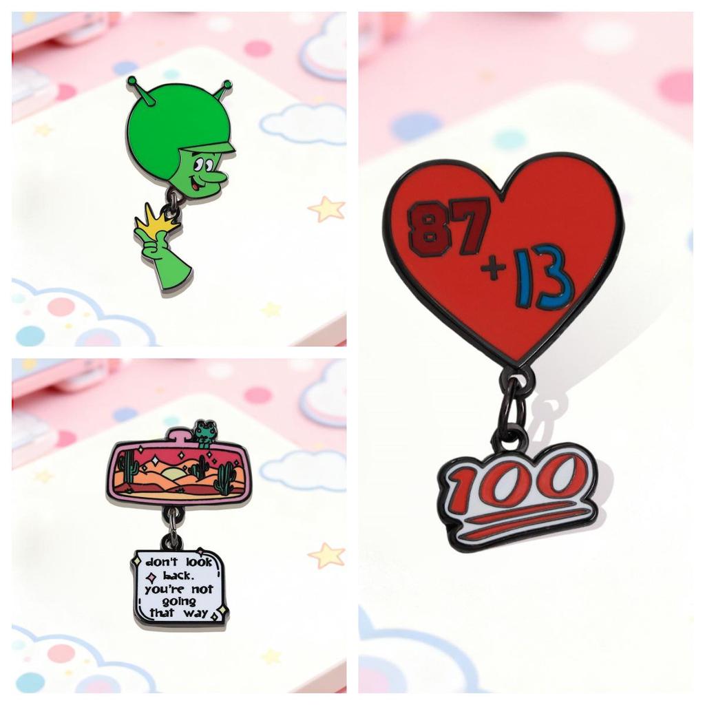 Creative Enamel Pendant Badge Brooch - Party Accessory & Gift