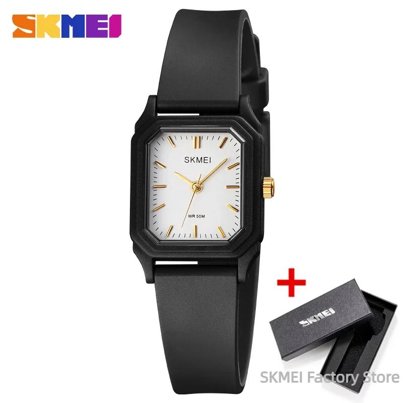 SKMEI 1651 Luxury Small Young Lady Girl Quartz Watch for Women Casual Creative Sports Waterproof Womens Wristwatches Reloj Mujer
