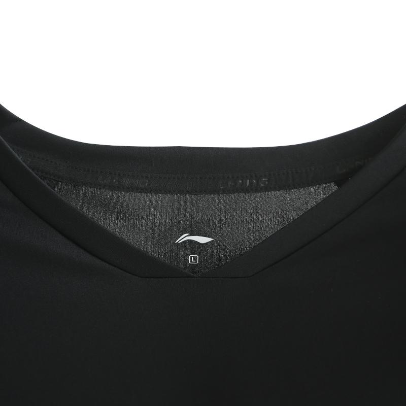 Li Ning Table Tennis Series Lightweight Breathable Short Sleeve Simple Logo Print Shorts Comfortable Versatile Casual Sports Suit Men Suit AATV055-1