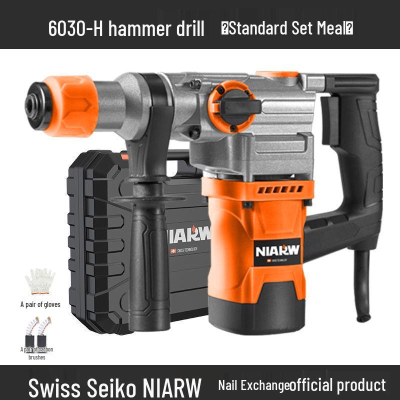 High-Power Industrial Electric Hammer & Drill: Multifunctional Impact Tool for Concrete and Household Use