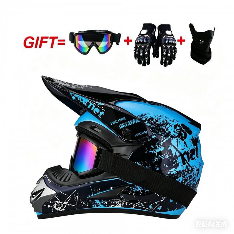 Full Face Mountain Bike Helmet Downhill Cycling ATV Dirt Youth Adult ABS Safety Gear