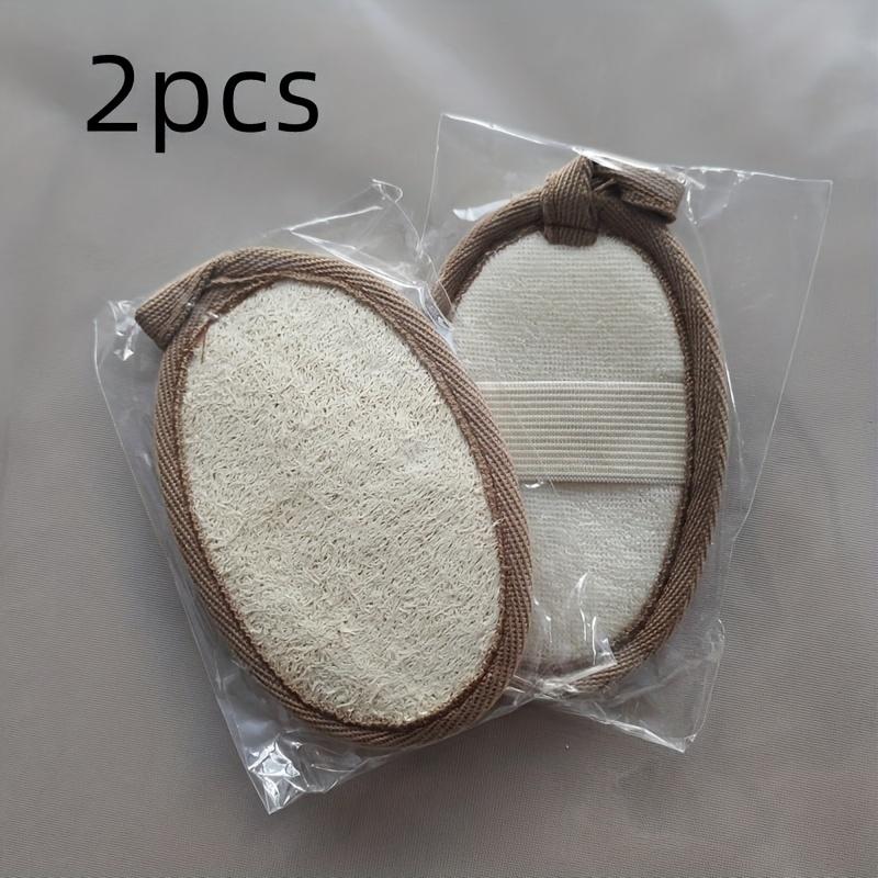 

2 упаковки натуральных мочалок из люфы, скраб для тела, ручная мочалка из люфы для пилинга и купания 2pcs