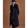 Wudao British Style Double-Breasted Wool-Cashmere Trench Coat