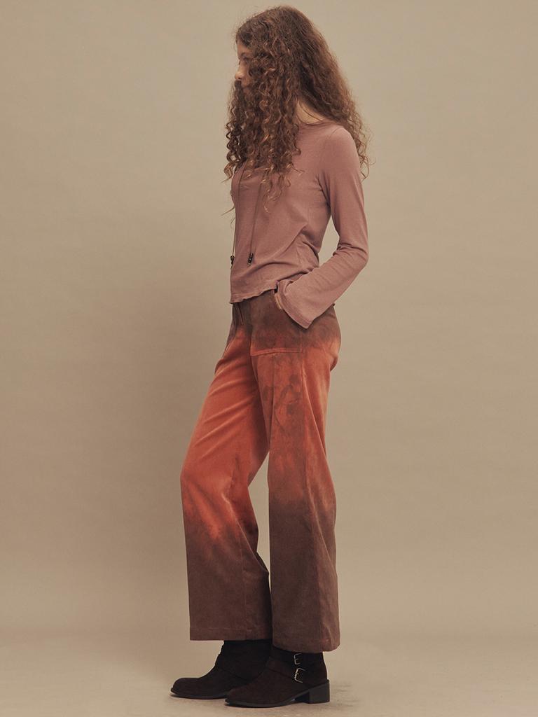 SETSETSET Vintage Fade Corduroy Pants Orange