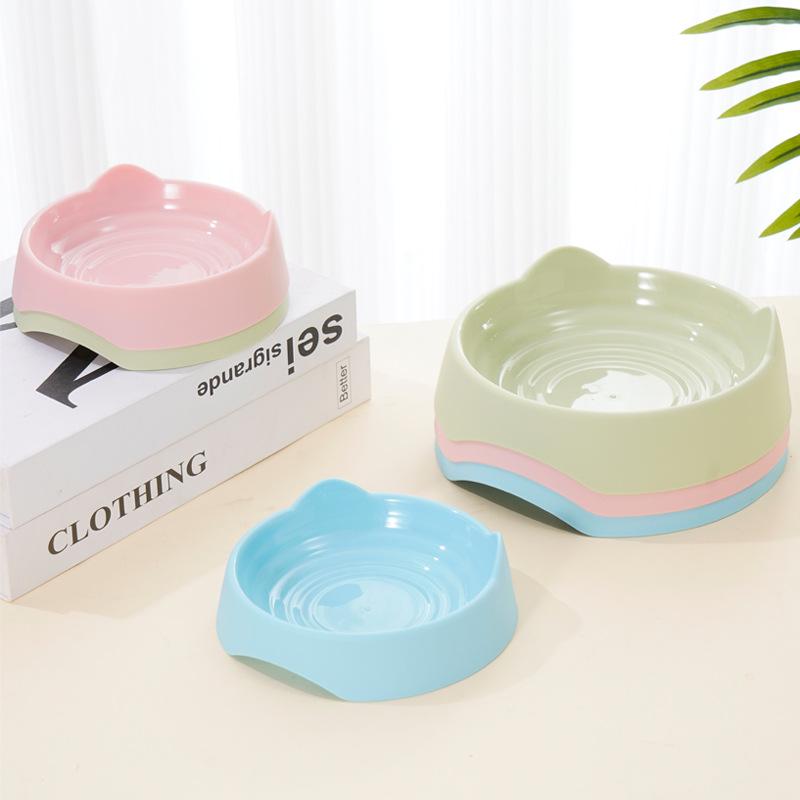 Cat Ear Pet Bowl: New PP Material for Food & Water